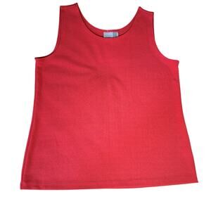 Easywear by Chico's Red Sleeveless Tank Top Size 2 Large 12 Stretch NWOT